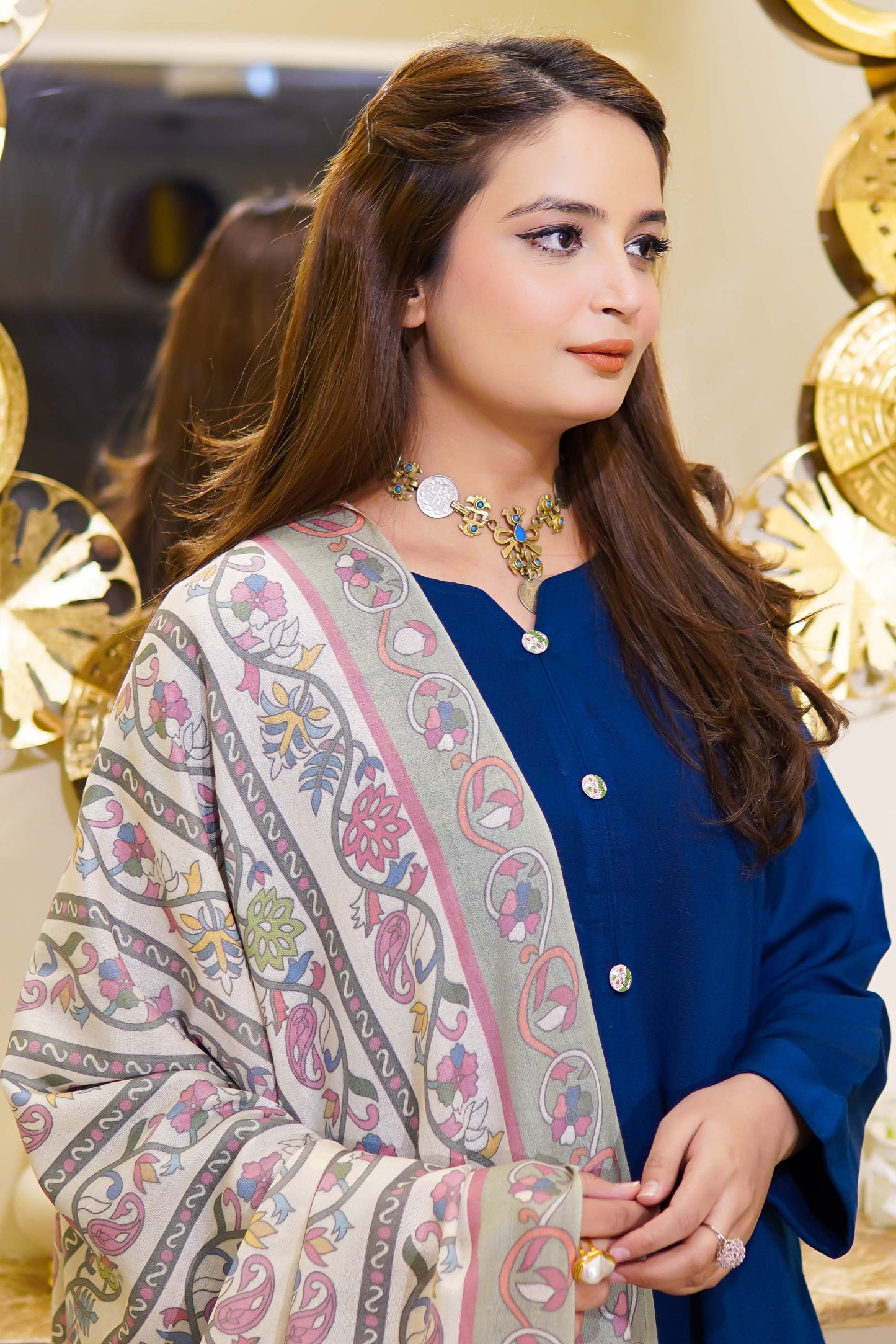 2 Piece Solid Karandi Suit Stitched - Menaalpret