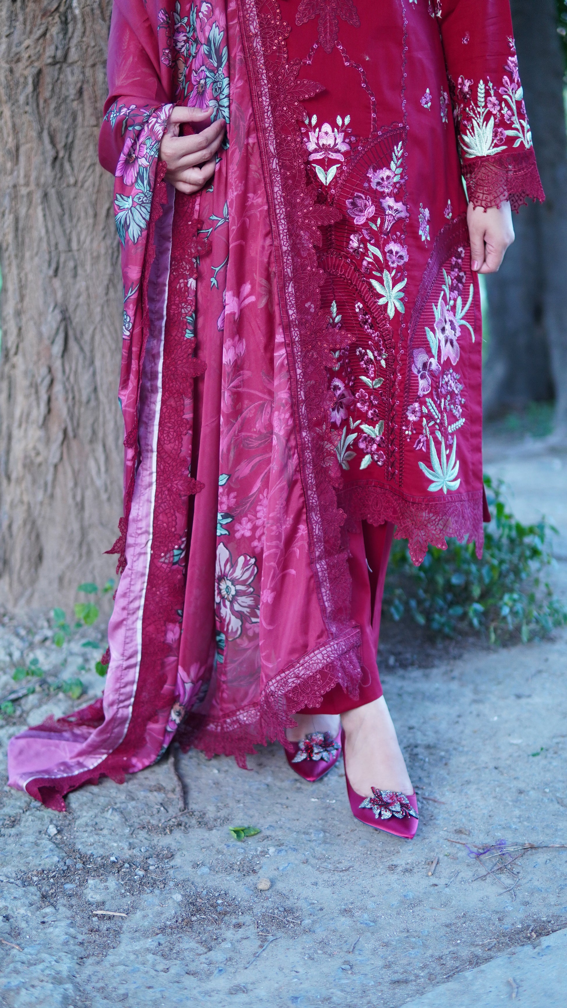 lawn dress with silk dupatta Lawn Fully Heavy Embroidered Spengle Work Dress With Printed Silk Dupatta (UnStitched) (DRL-1476) Online Shopping & Price in Pakistan
