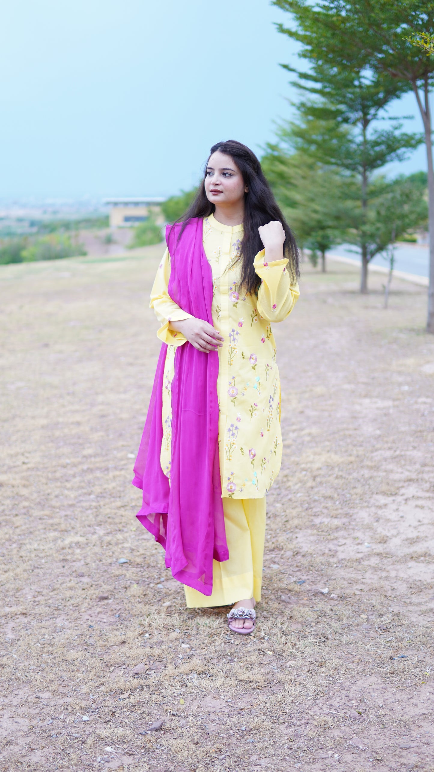 Two Piece Lawn Embroidred Coordset
