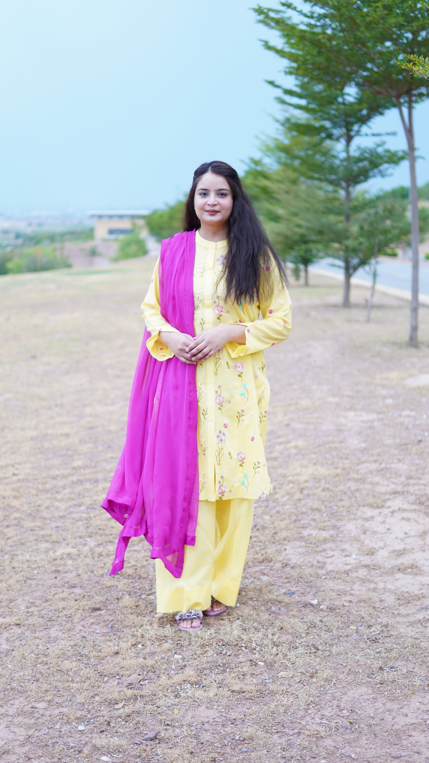 Two Piece Lawn Embroidred Coordset