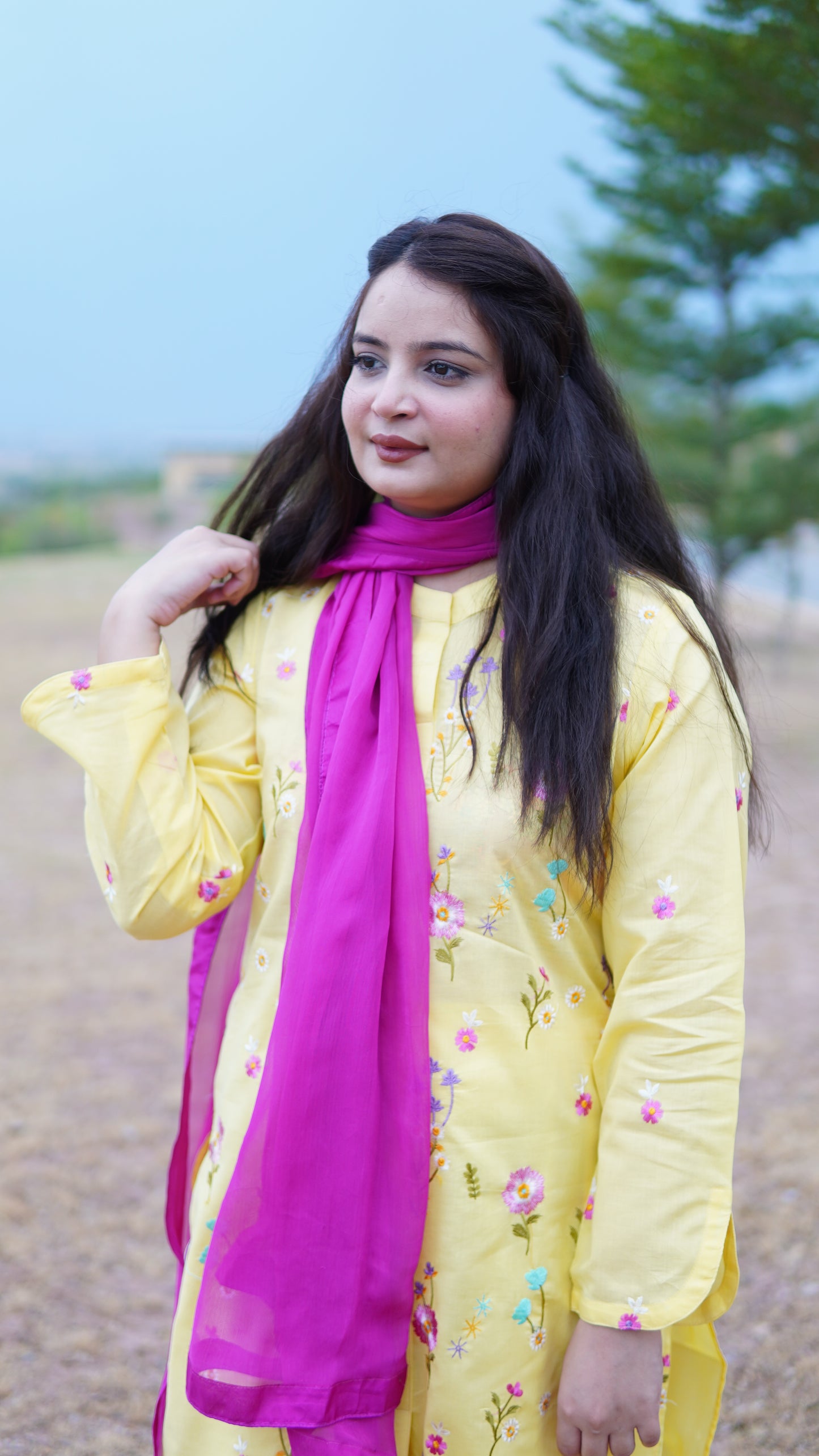 Two Piece Lawn Embroidred Coordset